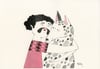 Squeeze the Ones You Love • Riso print