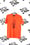 Image of built for both tee in orange 