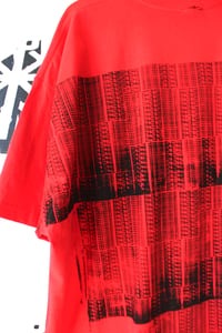 Image of all on my back tee in red 