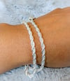 Sterling silver rope braclet