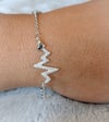 Sterling silver Heart beat bracelet