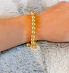 Gold adjustable beaded bracelet