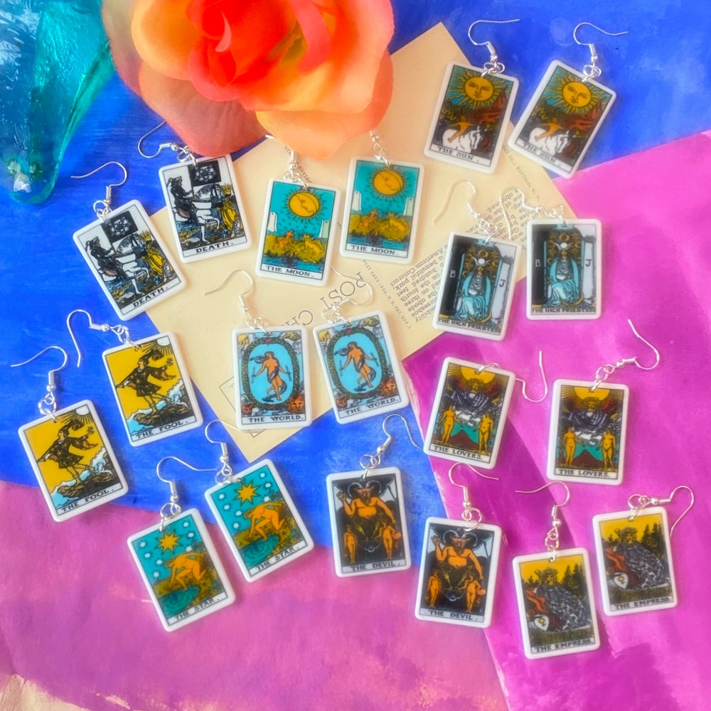 Image of TAROT CARD EARRINGS