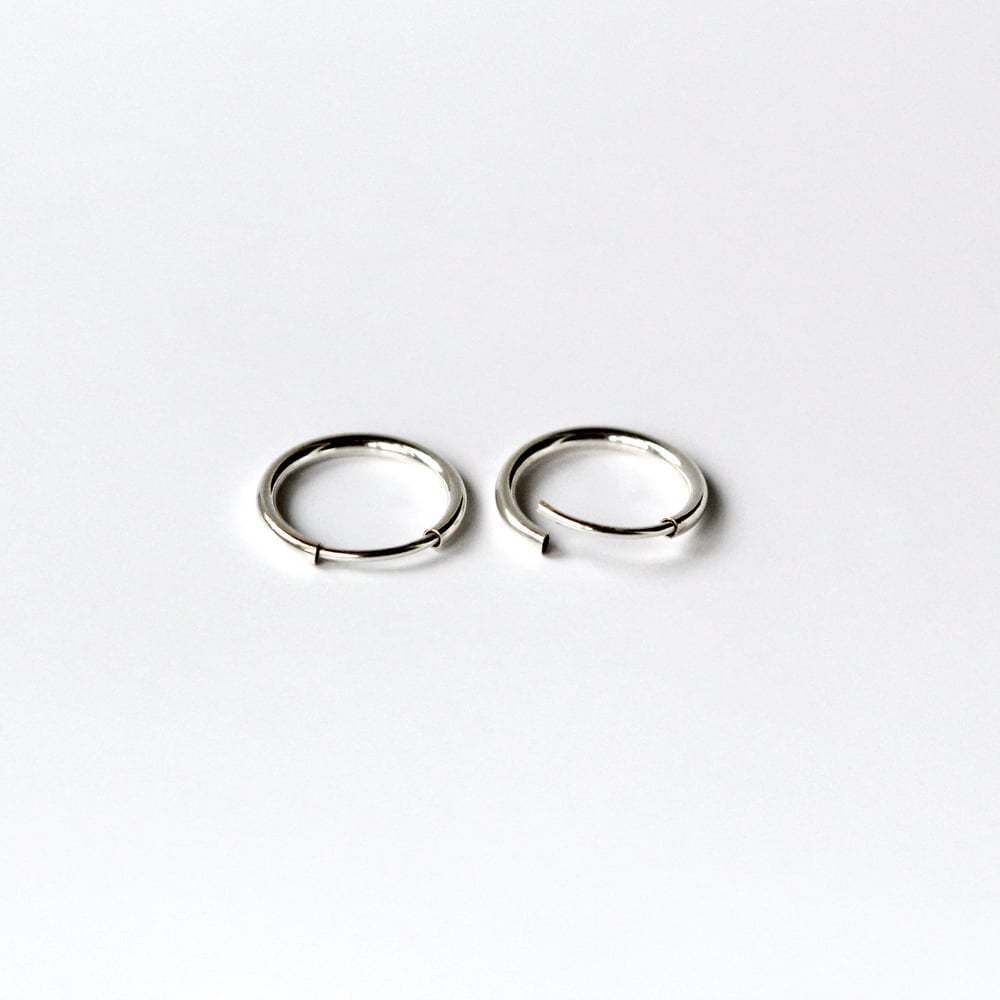 Small Sterling Silver Endless Hoops