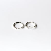 Image 3 of Small Sterling Silver Endless Hoops