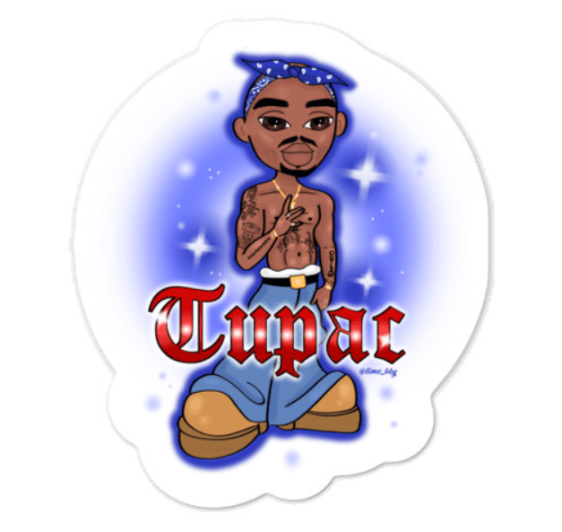 Tupac Bratz Sticker | @lime_bby