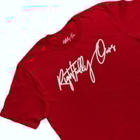 Image 1 of 3D Puff R.O. Logo T Shirt Red & White