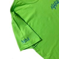 Image 2 of R.O. Right Chest Logo T Shirt Green & Blue