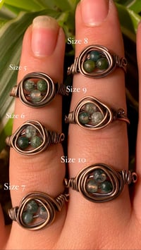 Image 3 of Nesties (moss agate)