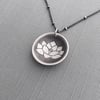 Sterling Silver Lotus Blossom Necklace
