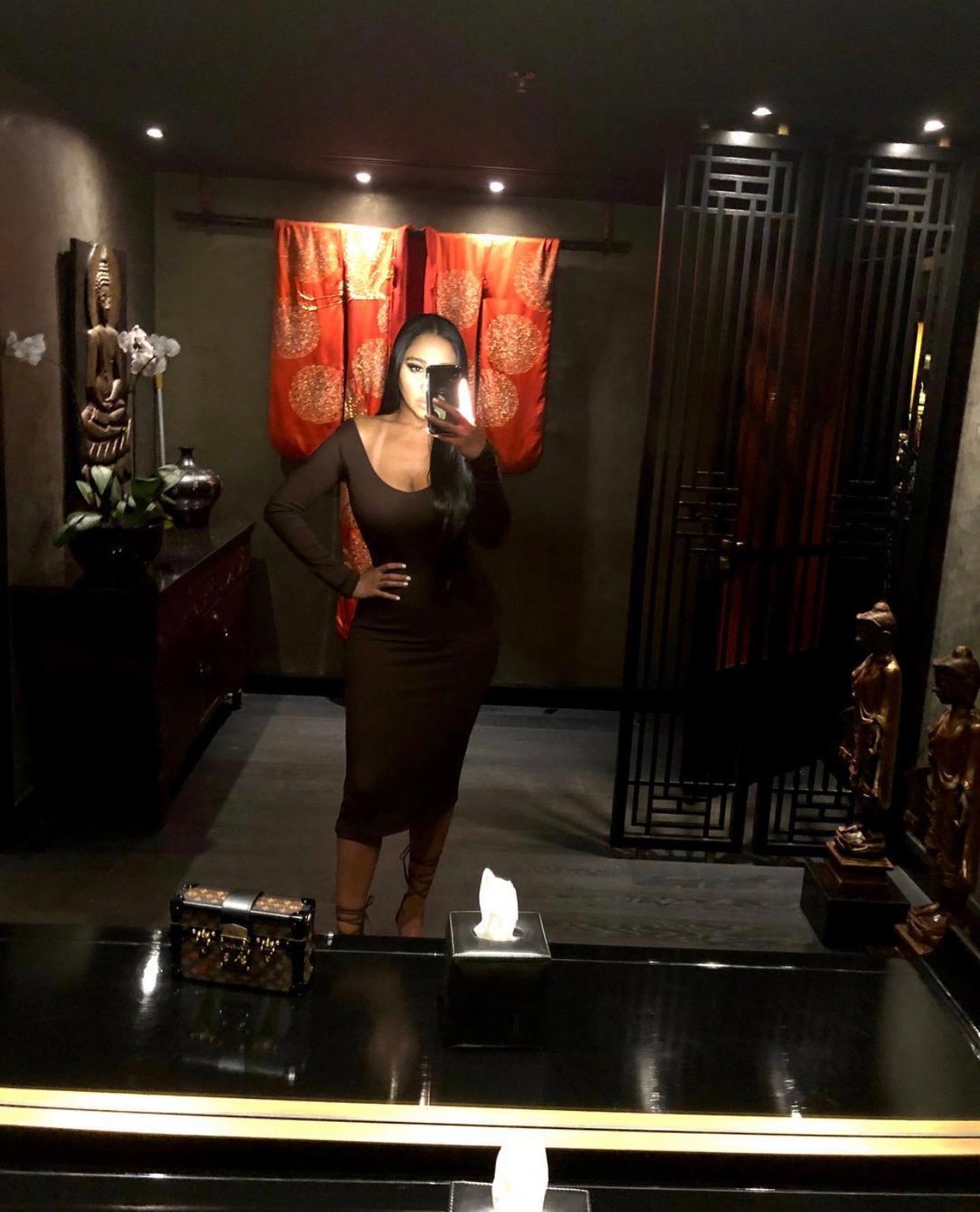 Image of ZARA BROWN RIBBED OFF-SHOULDER DRESS (SMALL)