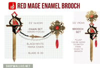 Image 2 of ffxiv red mage enamel set