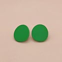 leather stud earring