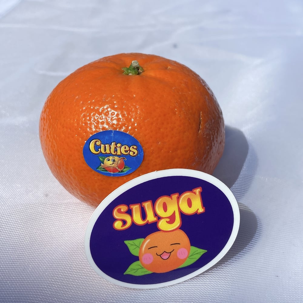 Image of suga cutie sticker! 