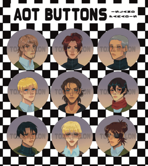 AOT (paradis) BUTTON PACK 