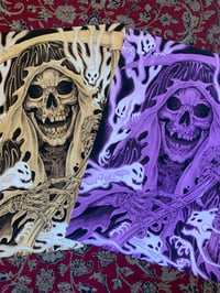 Image 3 of Print “Ghost reaper” purple or yellow 50x70 cm