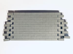 Image of double interlocking walls - 41cm wide x 12cm high