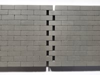 double interlocking walls - 41cm wide x 12cm high