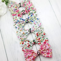 Image 2 of Floral Cotton Bows 