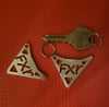 BRUSHED RAW ALUMINUM FXR KEY CHAIN