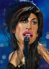 Amy Winehouse – Mounted Canvas