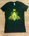 Women’s Slim Fit QUEEN BEE T-Shirt (BLACK)