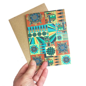 Image of City Bloom Blue Greeting Cards