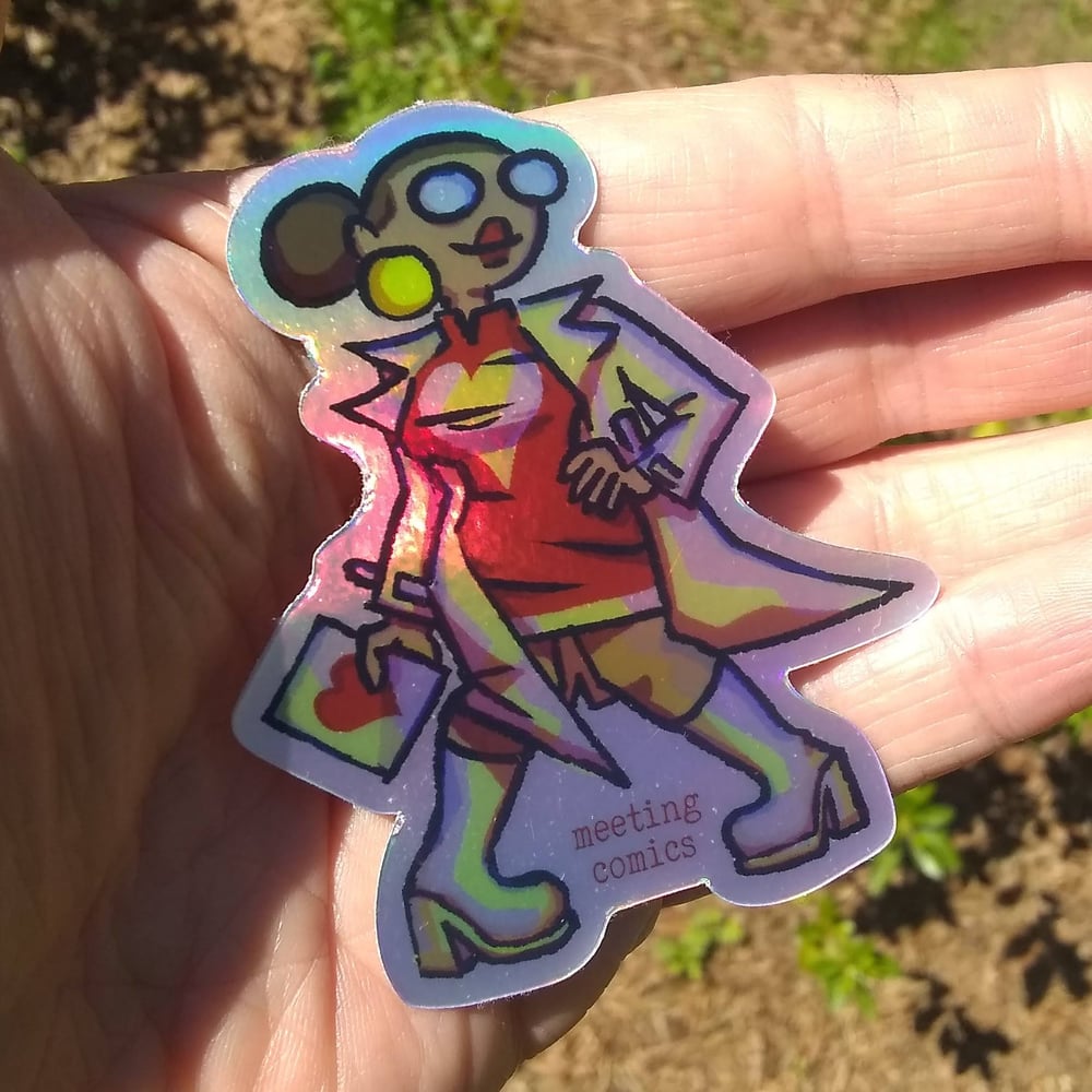 Image of Meeting Comics Val-entine Holofoil Sticker
