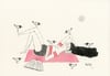 Relax Under the Sun • Riso print