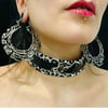 2 1/2" bronze 'kharybdis'  hoop earrings