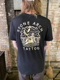 Image 3 of Luke Lieske Stone Arch Tattoo pocket Tee