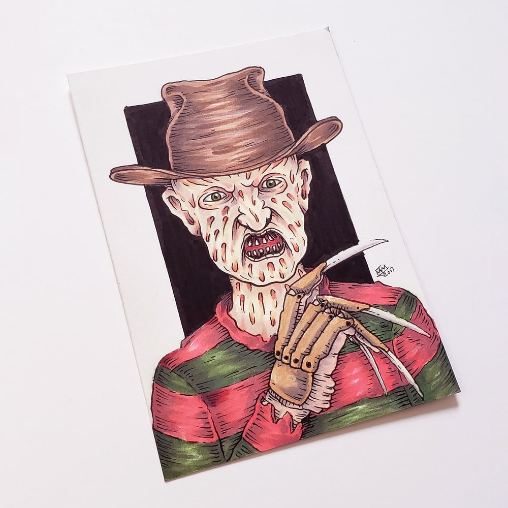 Image of Freddy Krueger Drawing