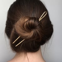 Image 2 of classic stamped hair pin 