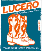 Image of LIMITED EDITION Lucero/C&L Silkscreened Poster