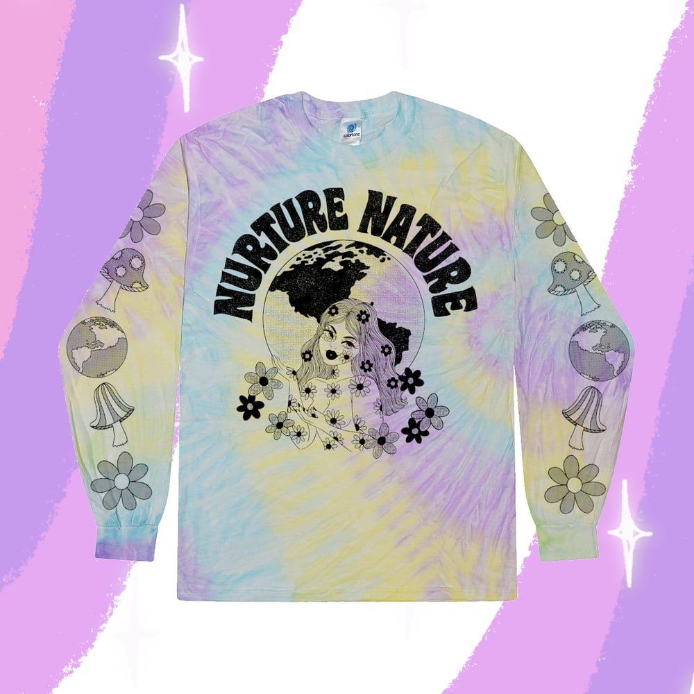 Image of NURTURE NATURE TIE DYE TEE