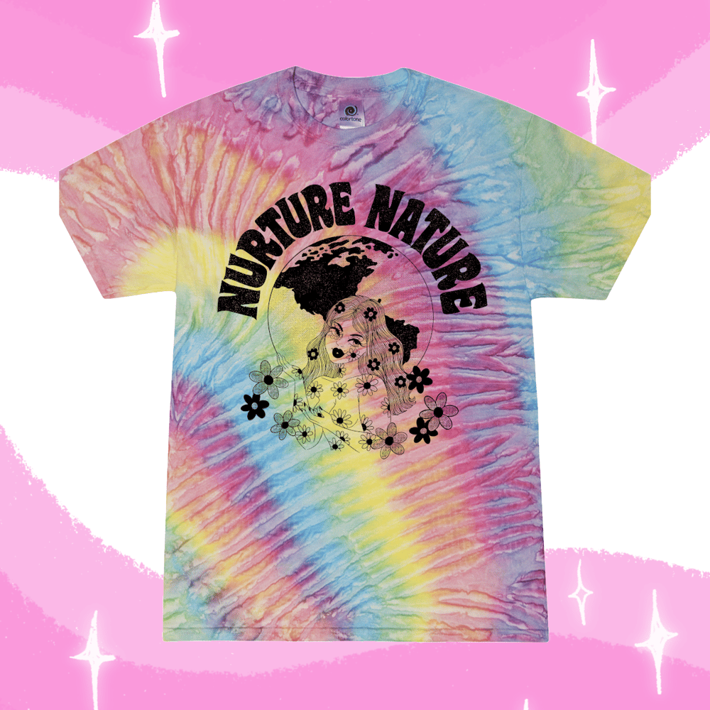 Image of NURTURE NATURE TIE DYE TEE