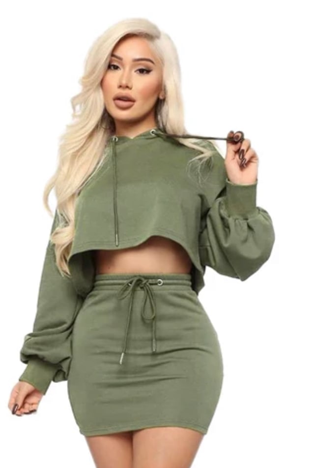 2 piece set (Olive & Black)
