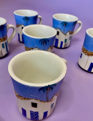 handmade Greece inspired mugs
