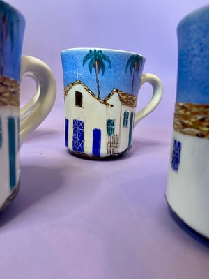 handmade Greece inspired mugs
