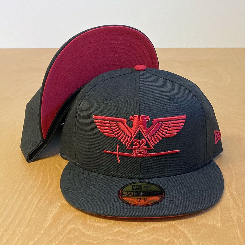 Scottish Rite Black Wool Fitted 59Fifty / Grip or Token