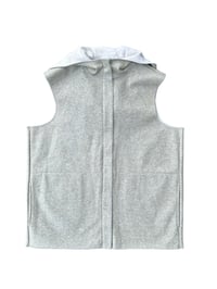 Image 3 of Grey Hooded Gilet Size 12
