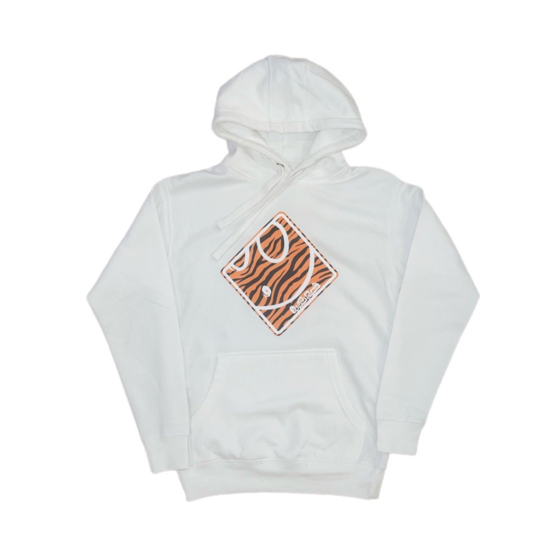 Rare Ghost — Ghost Hoodie in White/Tiger