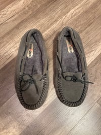 Minnetonka grey moccasins
