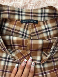 Image 3 of Brown Gingham Pants.