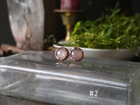 Image 2 of Peach Moonstone Studs