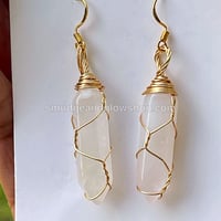 Image 6 of Polished Crystal Hexagonal Earrings (Almost Sold Out!) 