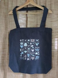 Image 1 of cutie mosaic tote bag