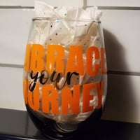 Image 2 of Embrace your Journey Wine Glass