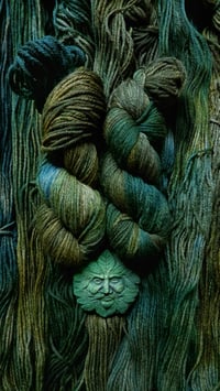 ‘Green Man’ 100G Blue Faced Leicester ARAN
