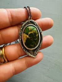 Image 3 of Stone Mountain turquoise pendant necklace